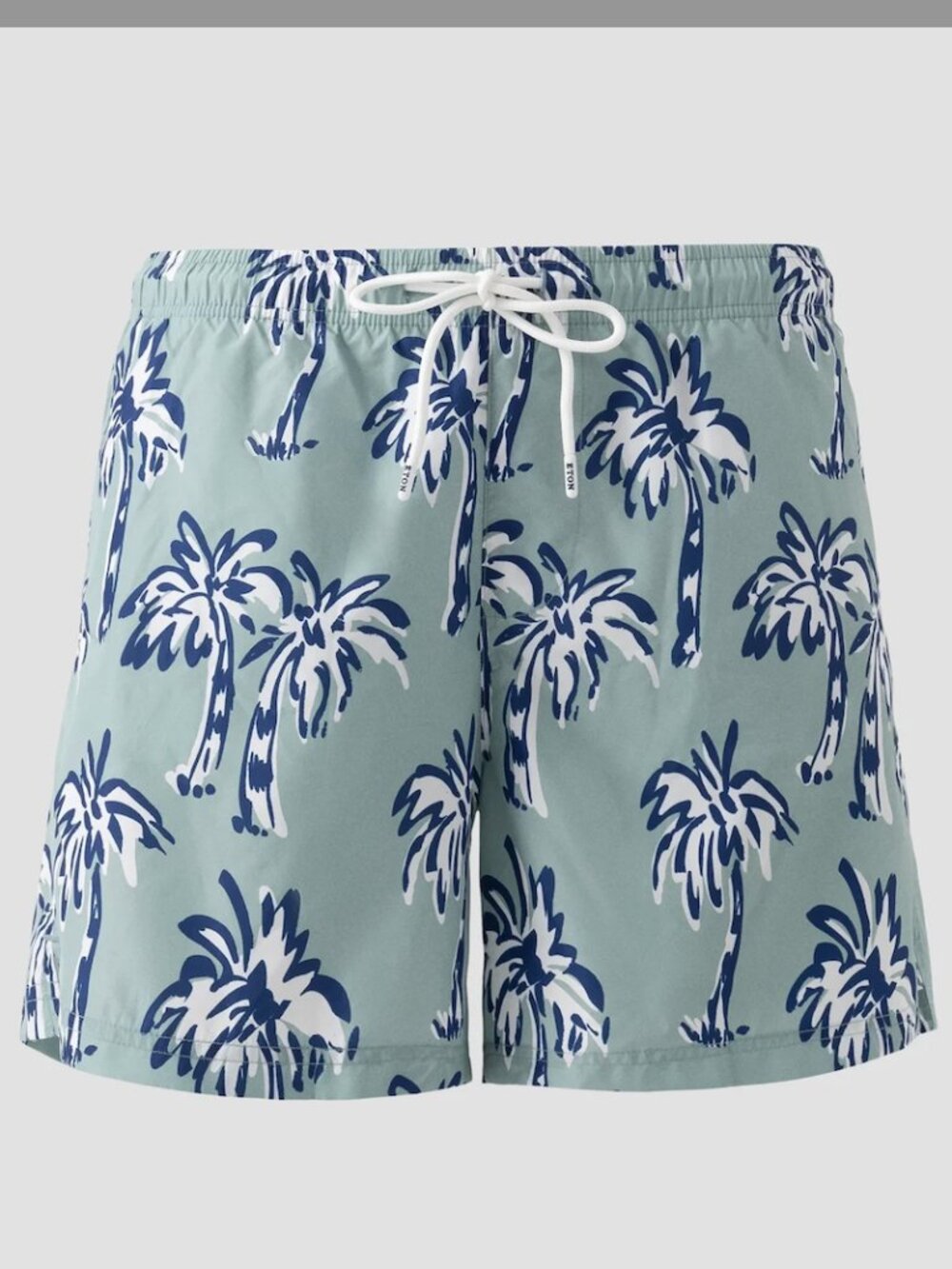ETON Palm Tree Blue Swim Trunks in Medium